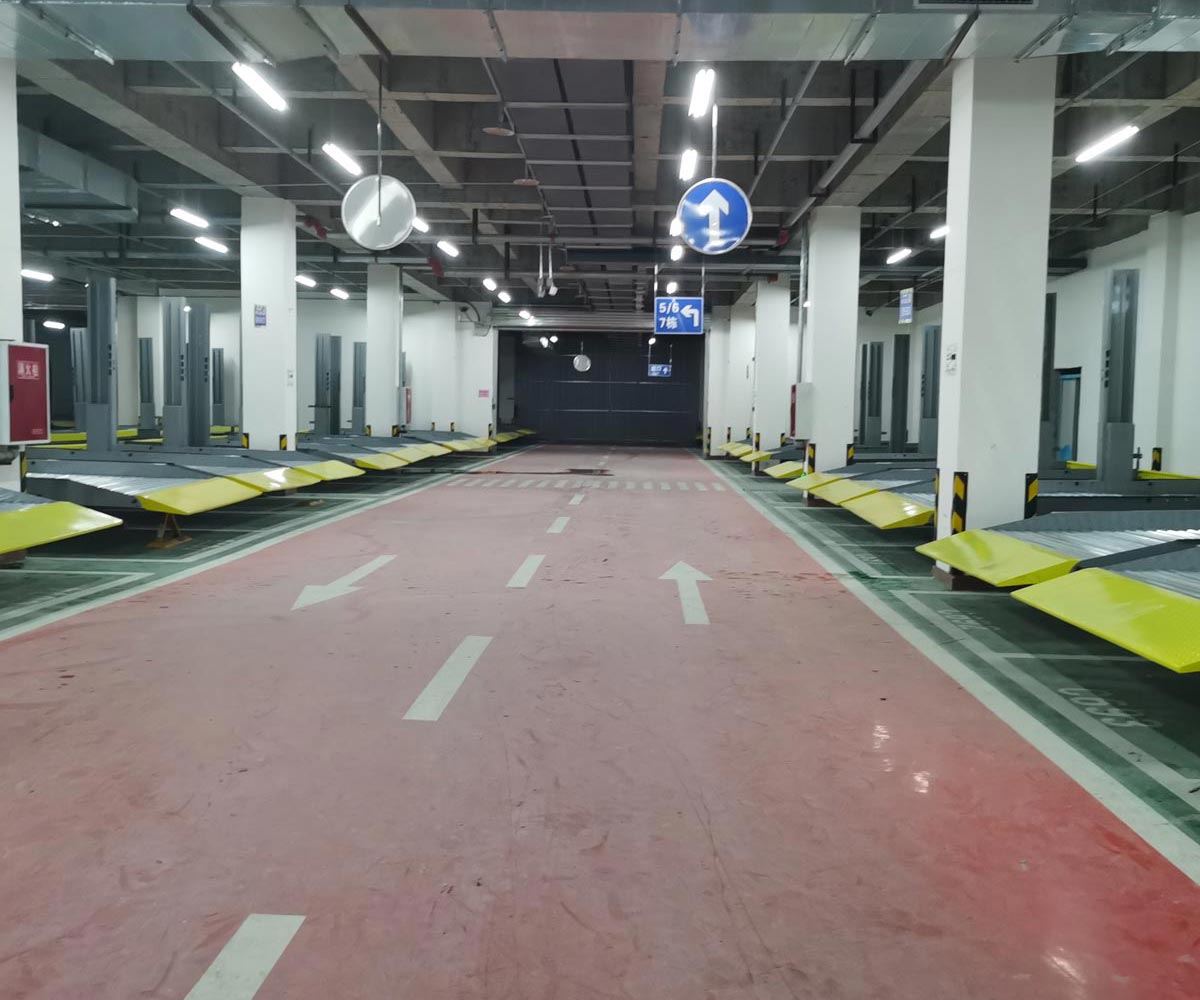 雙柏兩層升降橫移停車庫安裝