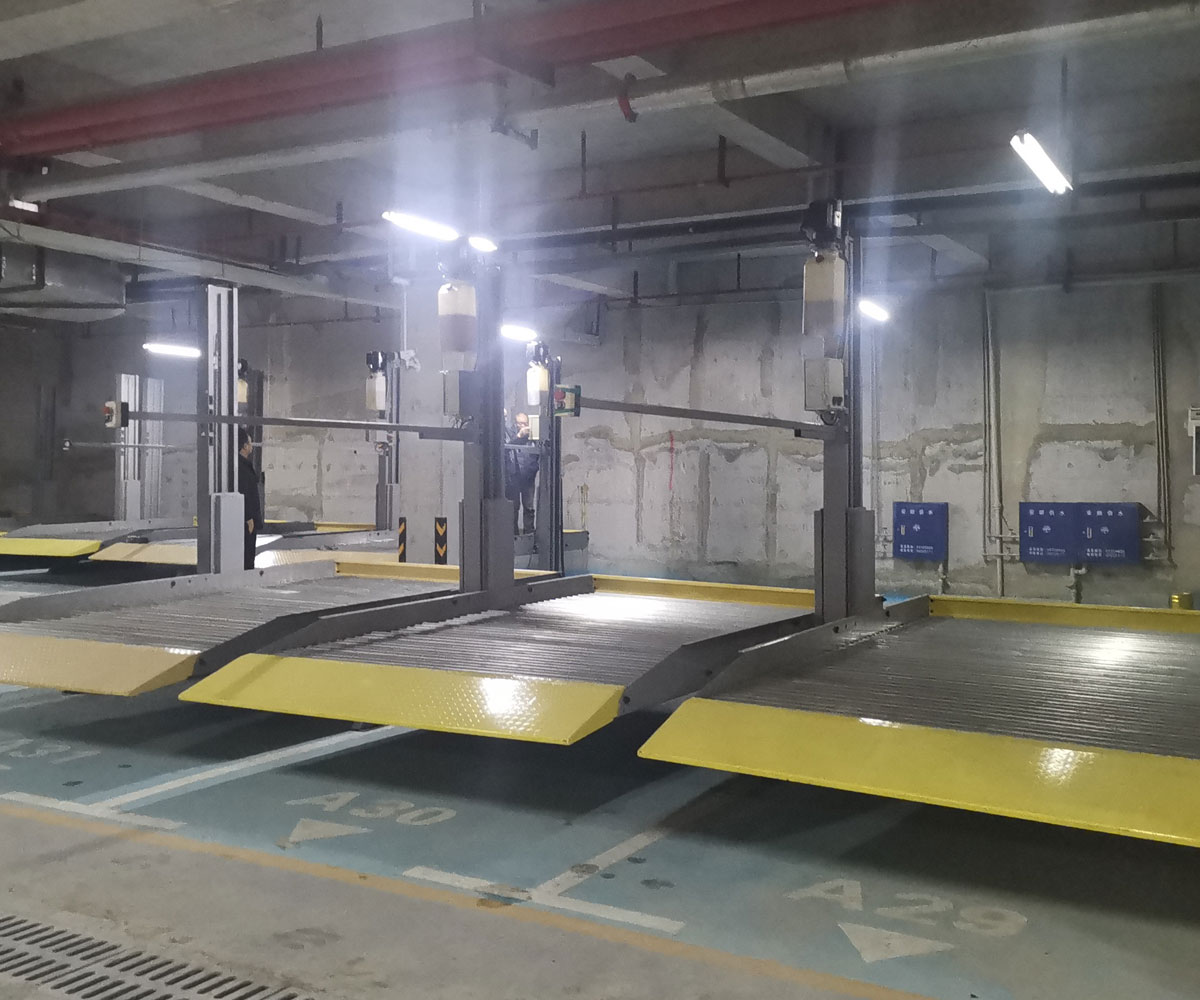 麒麟雙柱簡易升降類停車立體車庫拆除