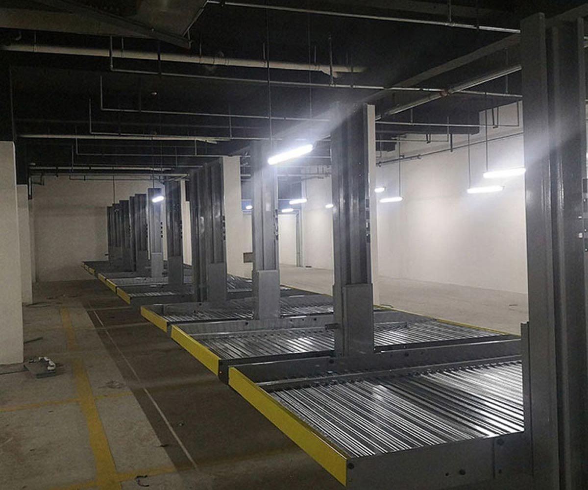 景洪二層簡易類機械式停車設備過驗收