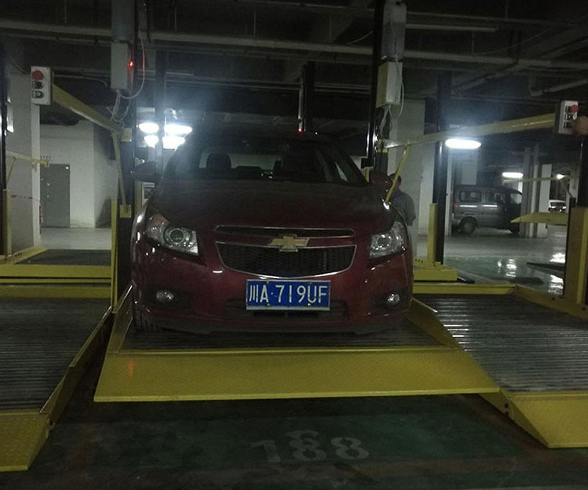 雙柏雙柱簡易升降立體車庫停車設備過規劃