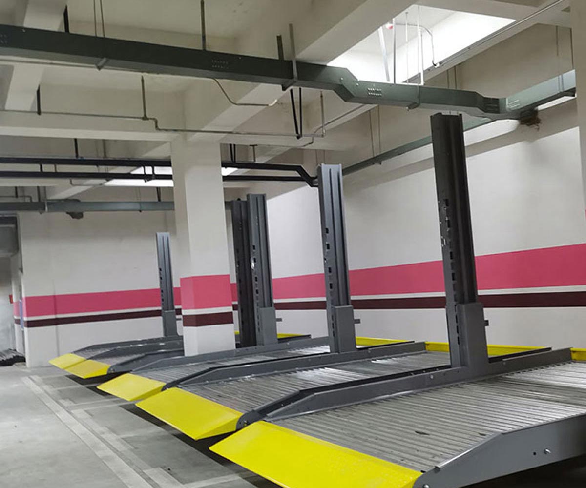 武定二層簡易升降停車立體車庫租用