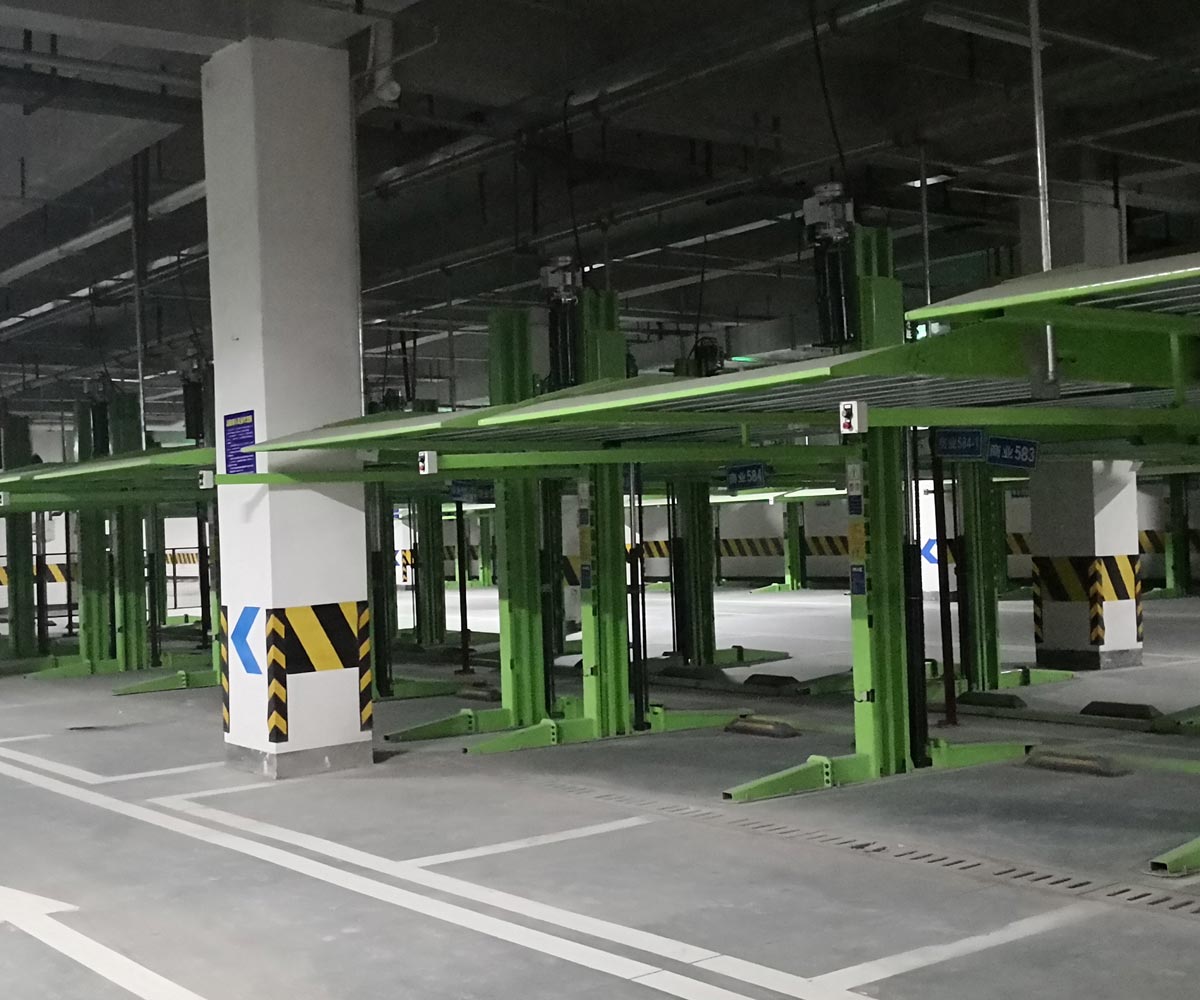 麒麟小區地下室簡易類機械式立體停車設備
