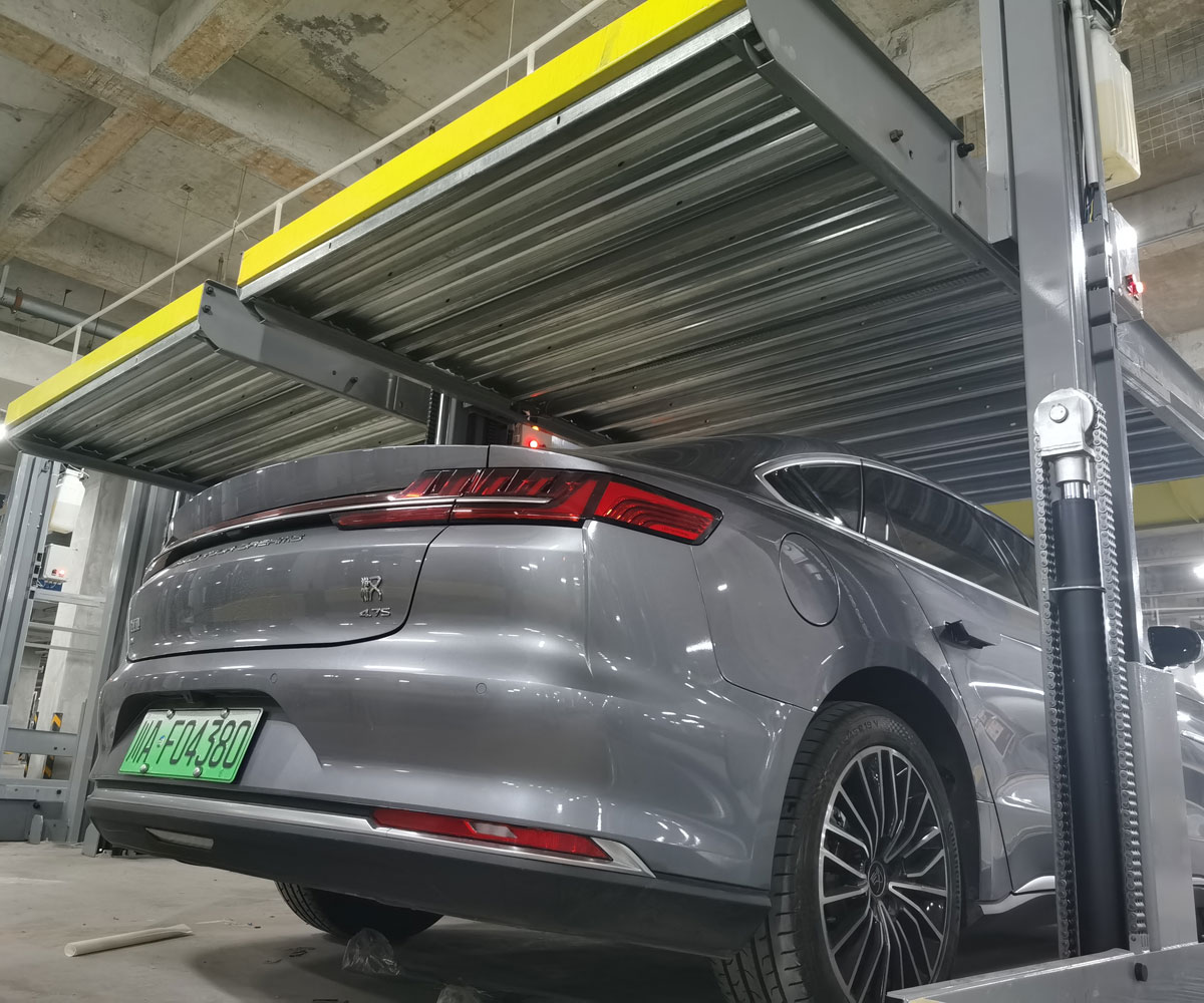 地下室雙柱簡易升降類機械式停車庫
