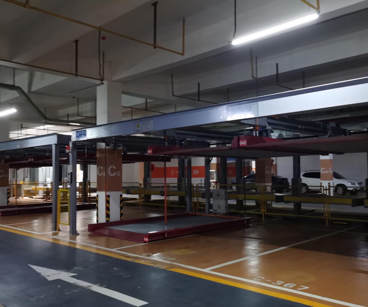 武定PJS四柱簡易升降機械式停車設備