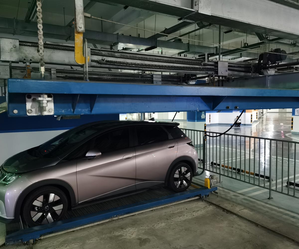 隆陽負一正三地坑PSH4D1四層升降橫移機械式停車設備