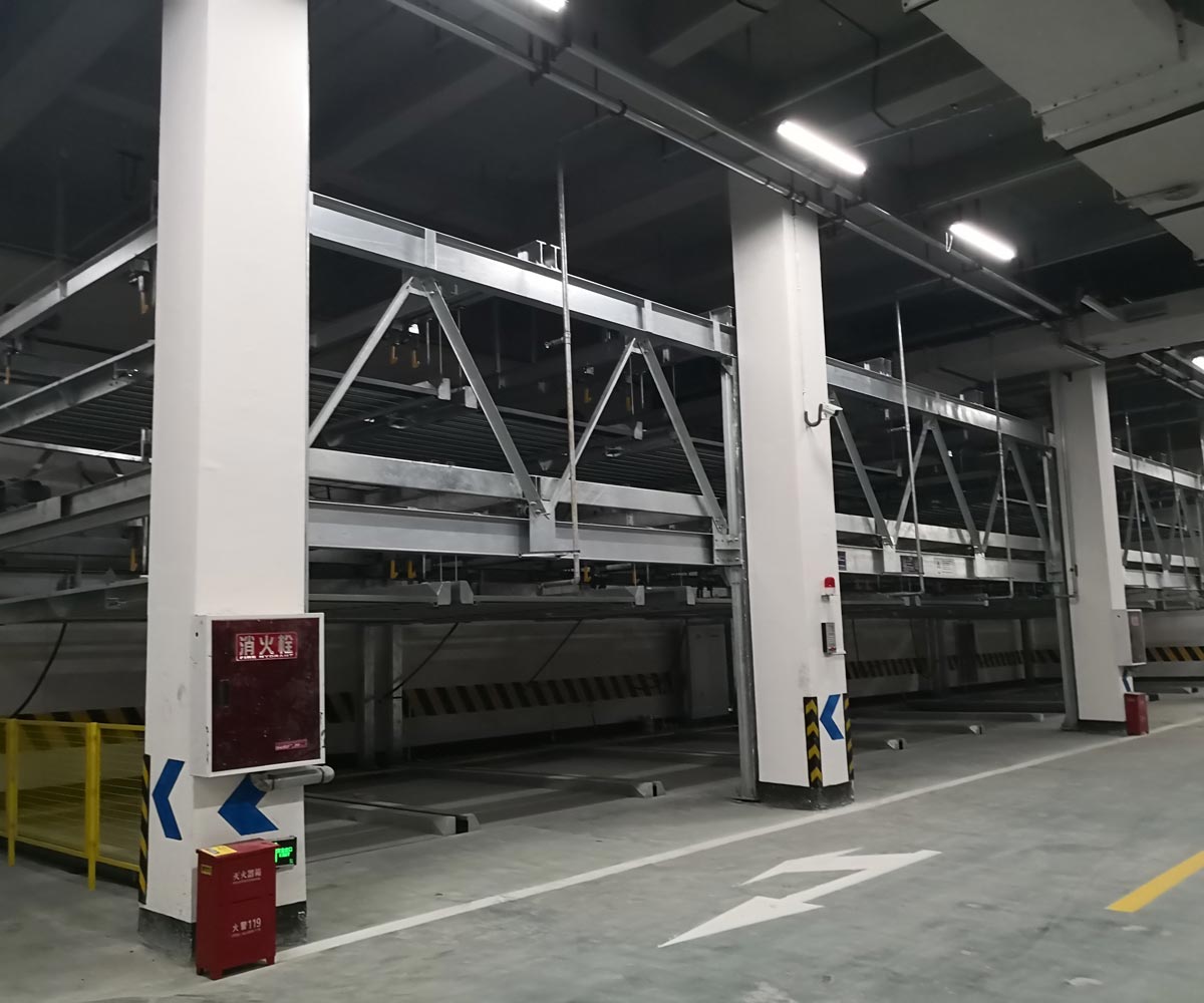 西疇單列PSH2二層升降橫移機械式停車設備