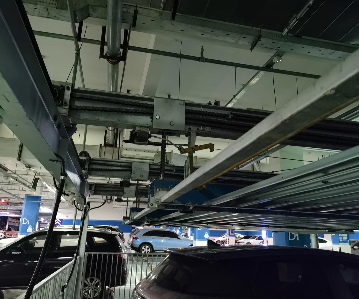 雙柏PSH2二層升降橫移機械式停車設備